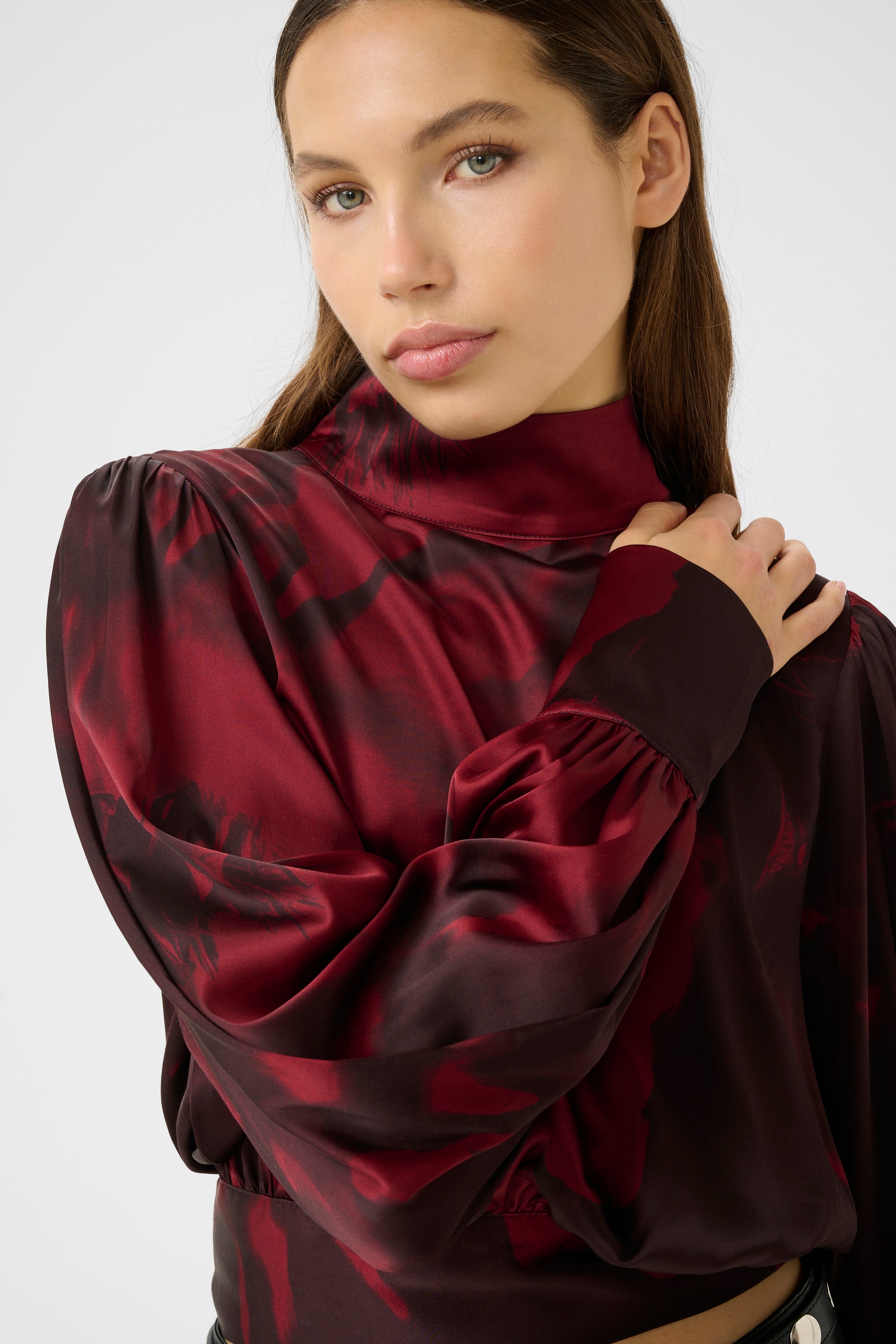 GZselina P bluse - Ripasso/Aronia Big Rose